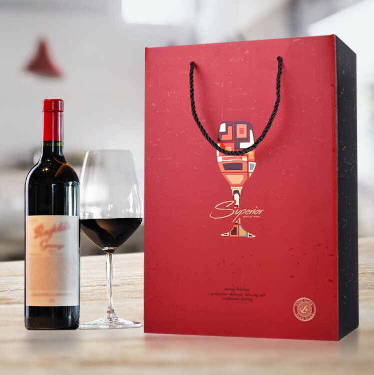 Pull-out wine packaging